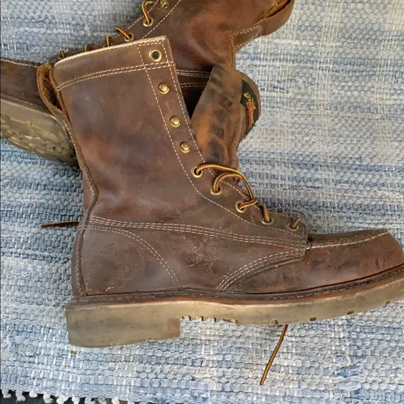 Thorogood Men's Brown Leather Steel Toe Boots