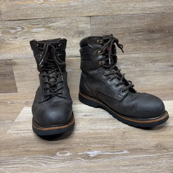 Thorogood V-Series 8&quot; Nubuck Leather Steel Toe Work Boot Men's Size 13