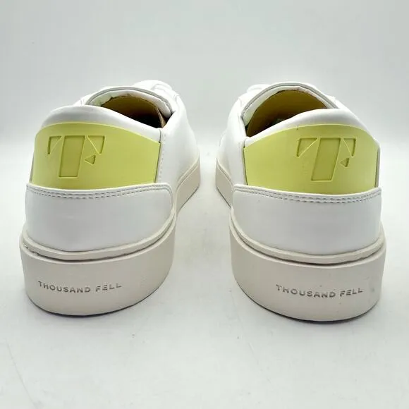 Thousand Fell Mens Lace Up Sneakers US 10 EU 43 White NIB
