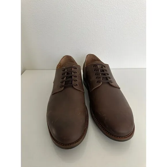 Thursday Boot Co Everyday Plain Toe Lug Oxford Shoes Brown Lace Up Work Men's 12
