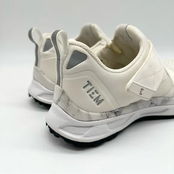 TIEM White Marble Slipstream Performance Women’s Cycling Shoes 6.5