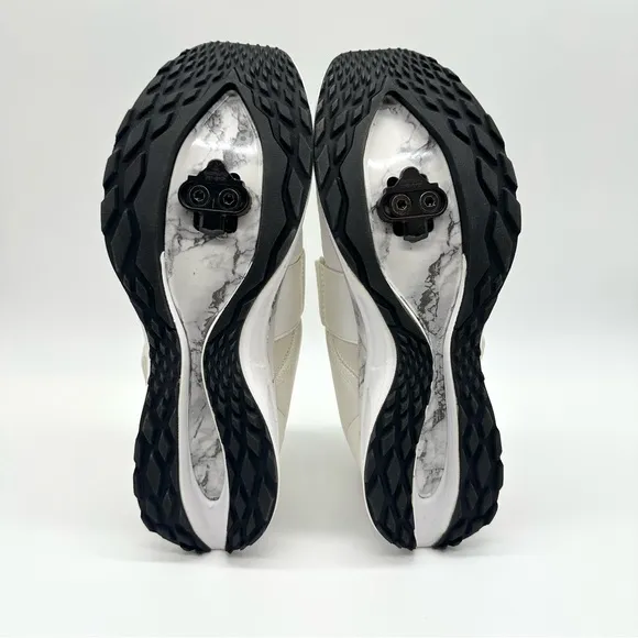 TIEM White Marble Slipstream Performance Women’s Cycling Shoes 6.5