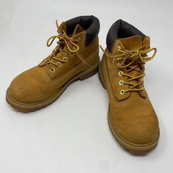 Timberland 12709 Boots Enfant 6-Inch Premium Wheat Nubuck Waterproof Boots Kids