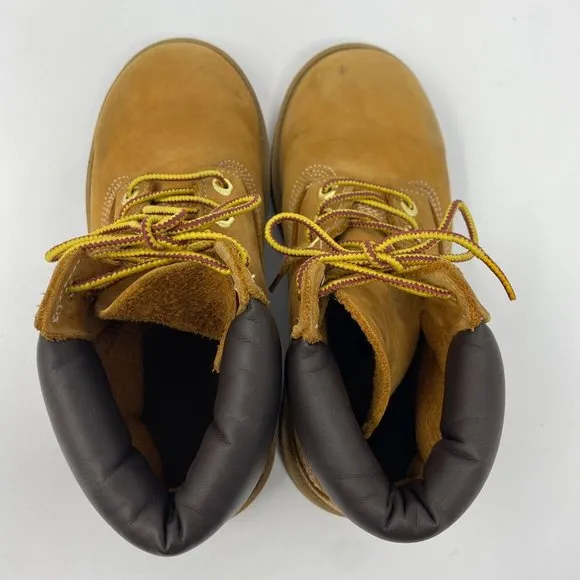 Timberland 12709 Boots Enfant 6-Inch Premium Wheat Nubuck Waterproof Boots Kids