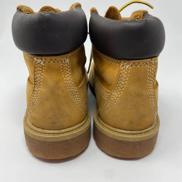 Timberland 12709 Boots Enfant 6-Inch Premium Wheat Nubuck Waterproof Boots Kids