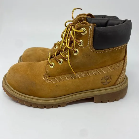 Timberland 12709 Boots Enfant 6-Inch Premium Wheat Nubuck Waterproof Boots Kids