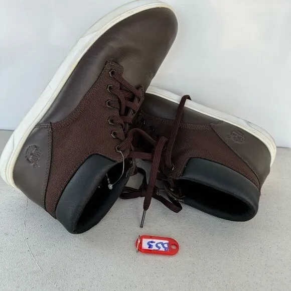 Timberland Ankle Boots Men's Brown Leather Comfort Lace Up Round Toe Size 10.5
