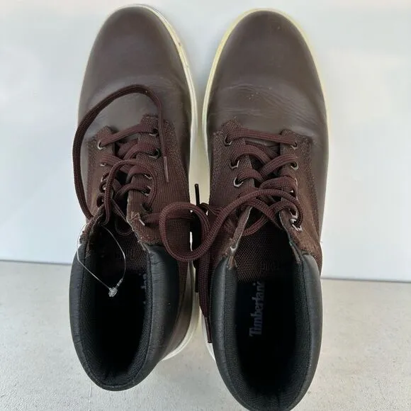 Timberland Ankle Boots Men's Brown Leather Comfort Lace Up Round Toe Size 10.5