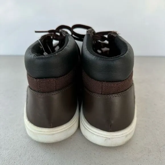 Timberland Ankle Boots Men's Brown Leather Comfort Lace Up Round Toe Size 10.5