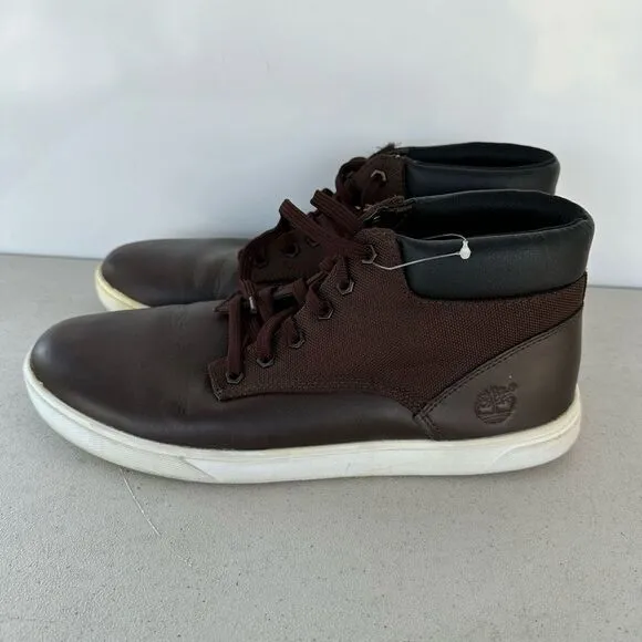 Timberland Ankle Boots Men's Brown Leather Comfort Lace Up Round Toe Size 10.5