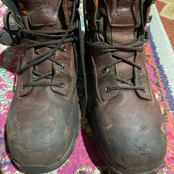 Timberland Boots Mens Pro Series Steel Toe Anti-Fatigue Work Pro‎ Size 10.5