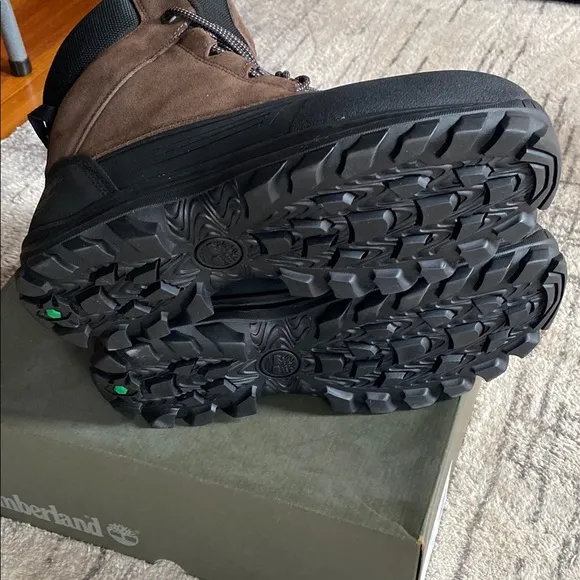 Timberland Brown Rain &amp; Snow Boots with High-Top Design and Thick Traction Sole