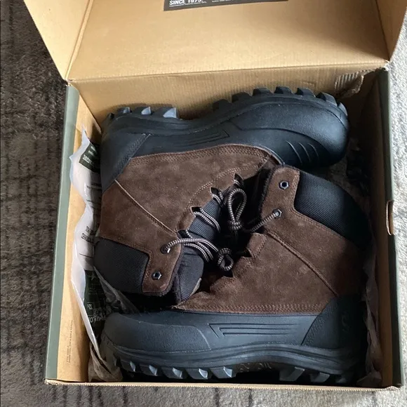 Timberland Brown Rain &amp; Snow Boots with High-Top Design and Thick Traction Sole
