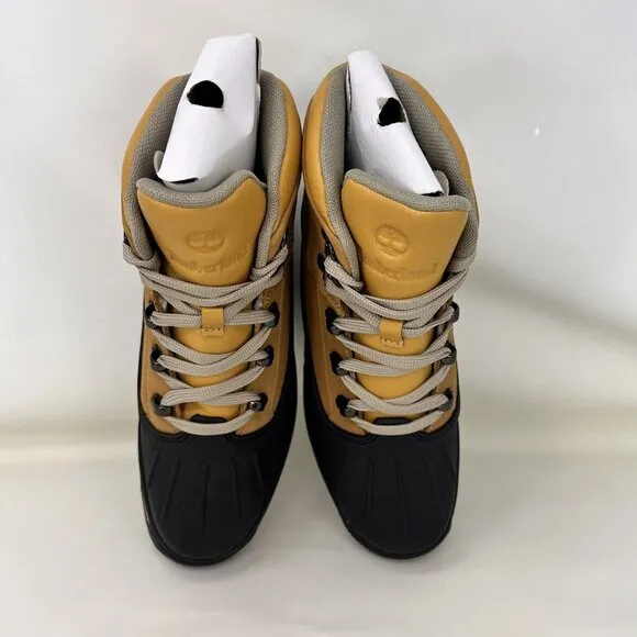 Timberland Euro Hiker Shell Toe Boots Brown Black Boys Size 6.5 / Women’s Size 8
