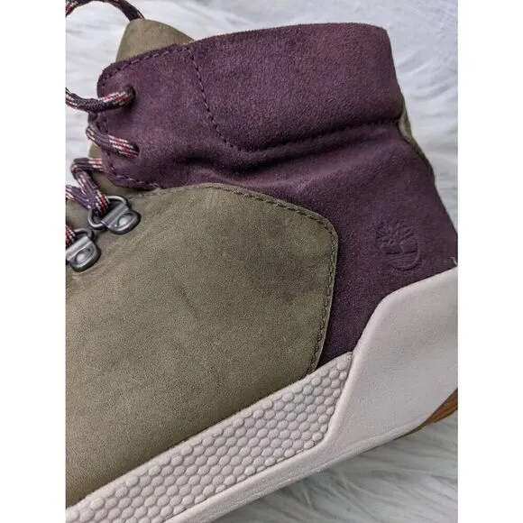 Timberland Kiri Up Waterproof Leather Hiker Boots Ankle Booties Sz 8