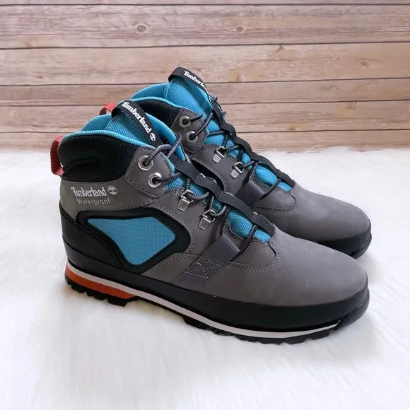 Timberland Men’s Euro Hiker Waterproof Mid Hiker Grey Boots
