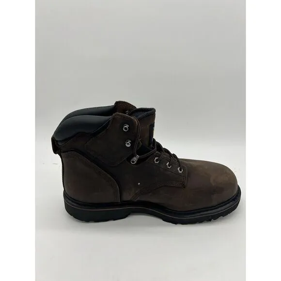 Timberland Men's Pit Boss PRO 6 Steel Toe Boots Brown 14 W MSRP $135 New