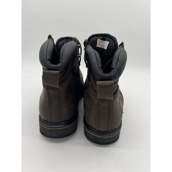 Timberland Men's Pit Boss PRO 6 Steel Toe Boots Brown 14 W MSRP $135 New