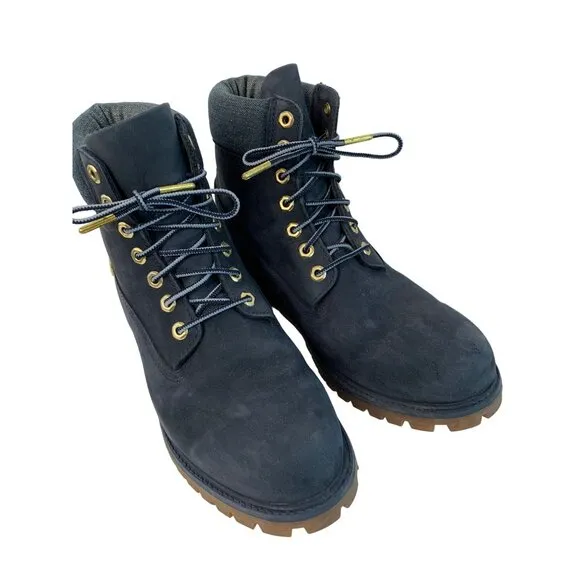 Timberland Men's Premium Waterproof Boots 10.5M Nubuck Leather Primaloft 7446
