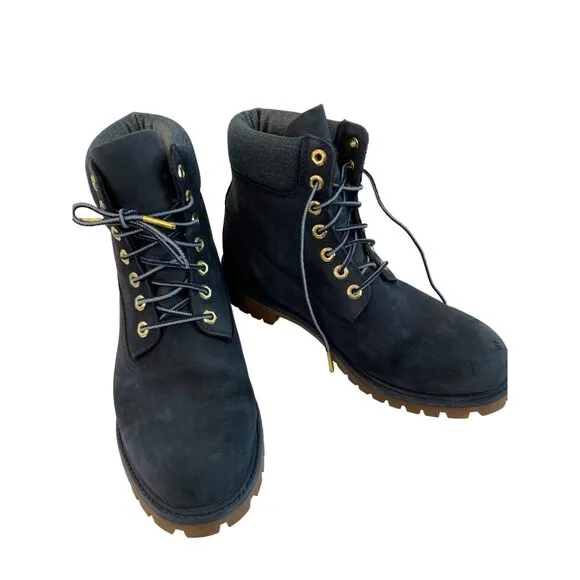 Timberland Men's Premium Waterproof Boots 10.5M Nubuck Leather Primaloft 7446