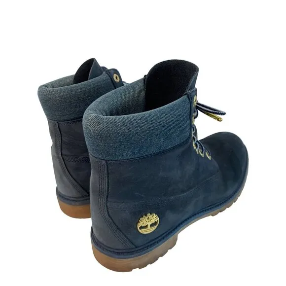 Timberland Men's Premium Waterproof Boots 10.5M Nubuck Leather Primaloft 7446