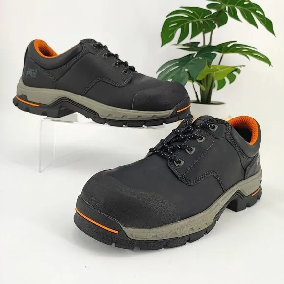 Timberland Men’s PRO Stockdale Black Alloy Toe Work Shoes Size 11.5 US