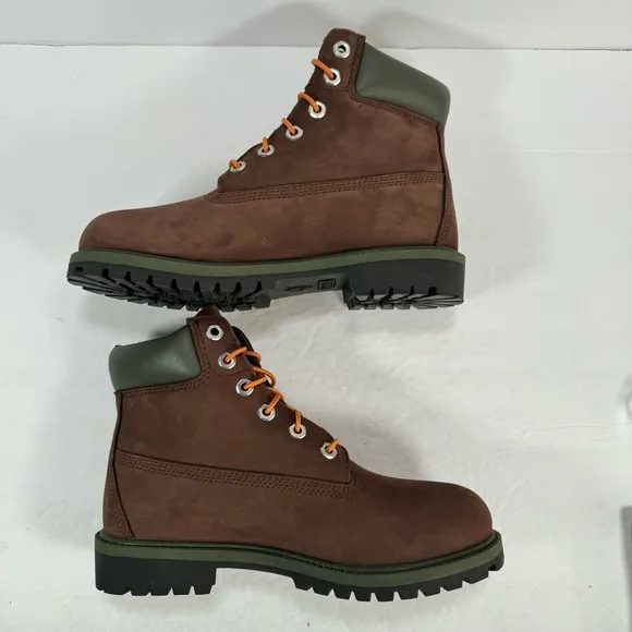 Timberland Premium 6” Dark Brown Leather Waterproof Boots Women Size 6.5