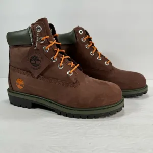 Timberland Premium 6” Dark Brown Leather Waterproof Boots Women Size 6.5