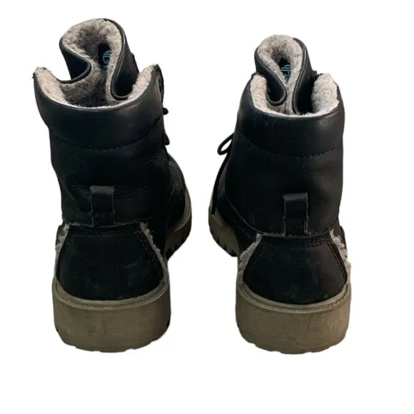 Timberland Premium 6&quot; Waterproof Leather Boots Kids Jr Sz 4.5/Women 6/6.5 #259D