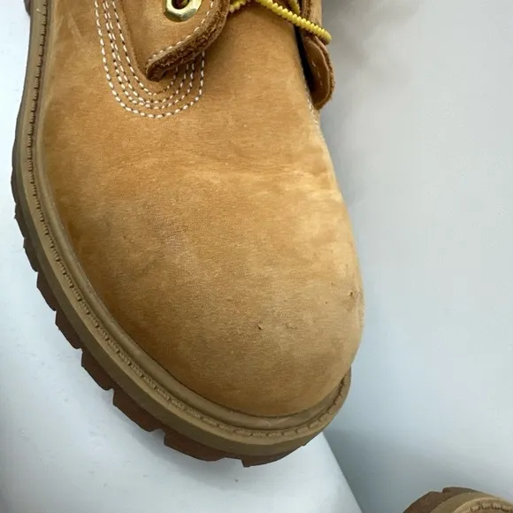 Timberland Premium Waterproof Boots Wheat Nubuck Size 3 Youth