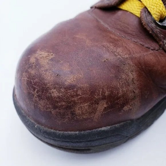 Timberland Pro 358 Work Boots Womens 8.5 Brown Leather Ankle Lace Up Waterproof