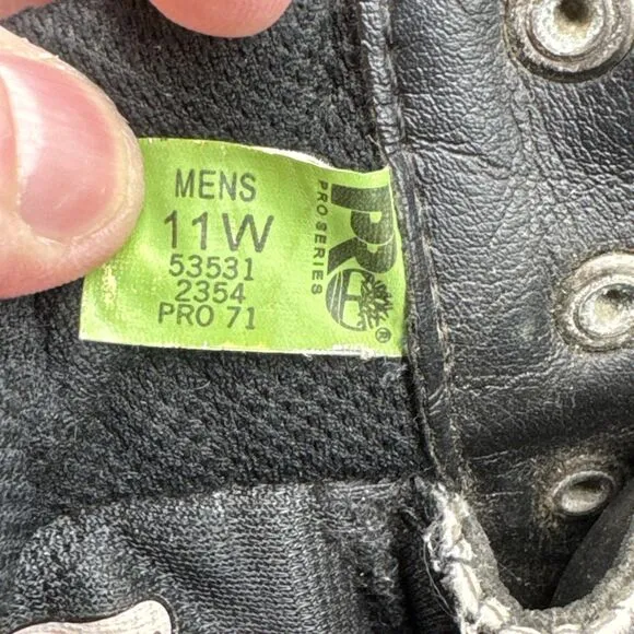 Timberland Pro 71 Gravel Pit Steel TOE Mining Work Boots Size 11 W 53531 Black