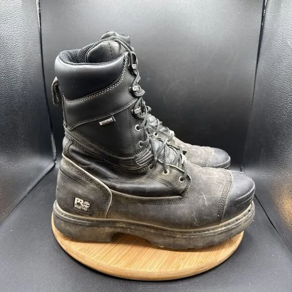 Timberland Pro 71 Gravel Pit Steel TOE Mining Work Boots Size 11 W 53531 Black