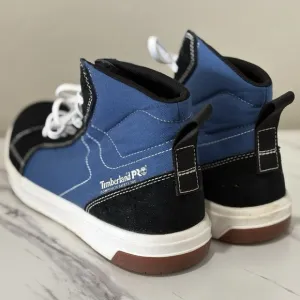 Timberland PRO Berkley Hi Mens 9.5 Black Blue Composite Toe Sneaker Work Shoes