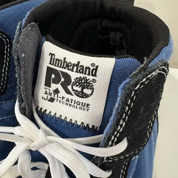 Timberland PRO Berkley Hi Mens 9.5 Black Blue Composite Toe Sneaker Work Shoes