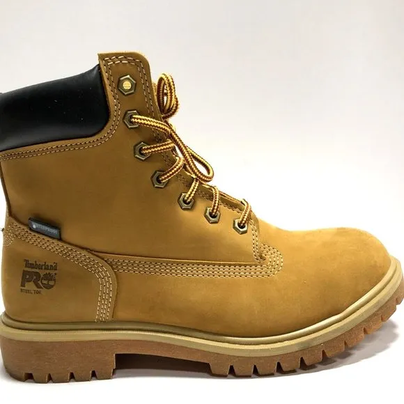Timberland Pro Direct Attach 6 Womens Steel Toe Work Boots Brown Size 8.5 M