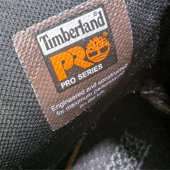 Timberland Pro Leather Soft Toe 38022 Brown Oil Resistant Waterproof Boots 13M