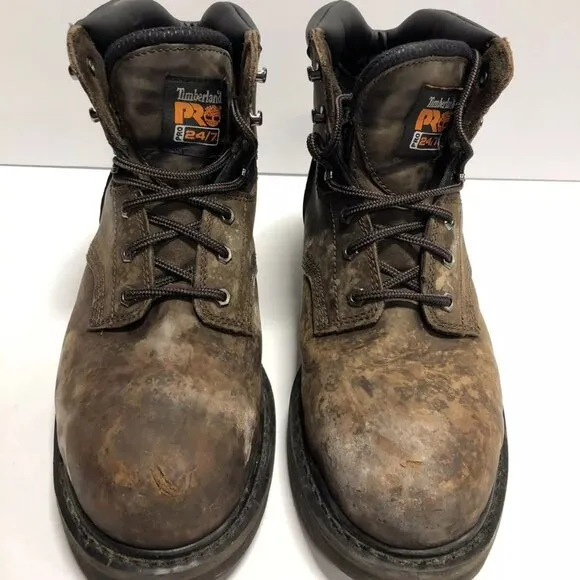 Timberland Pro Mens Pit Boss Steel Toe Work Boots Size 10.5 M