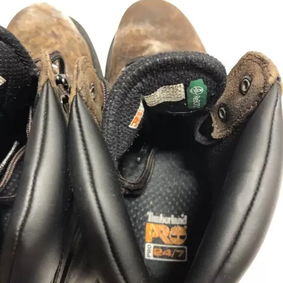 Timberland Pro Mens Pit Boss Steel Toe Work Boots Size 10.5 M