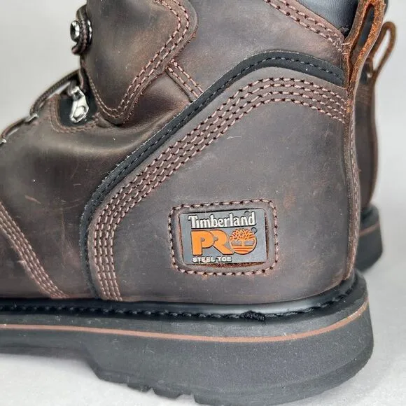 Timberland PRO Men's Size 10W 6&quot; Pit Boss Steel Toe Work Boots