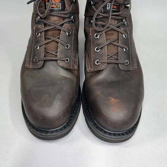 Timberland PRO Men's Size 10W 6&quot; Pit Boss Steel Toe Work Boots