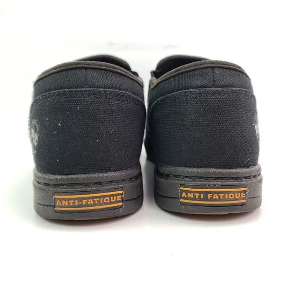 Timberland Pro Mens Size 7.5 Black Slip On Steel Toe Safety Work Sneaker Shoes