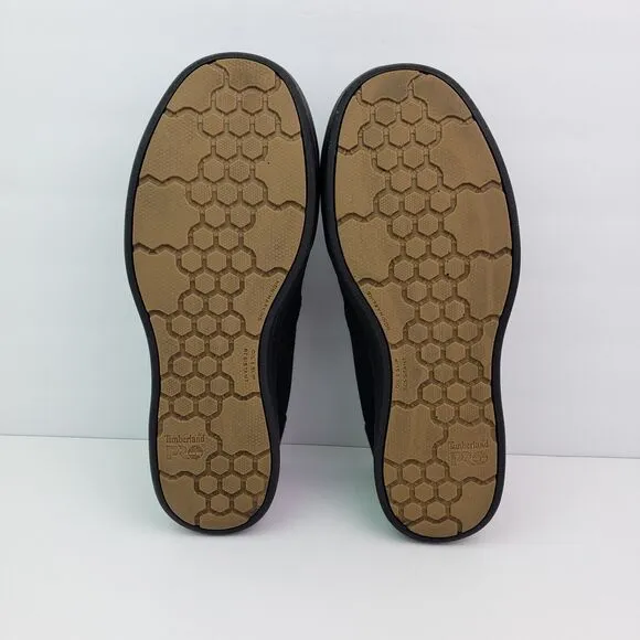 Timberland Pro Mens Size 7.5 Black Slip On Steel Toe Safety Work Sneaker Shoes