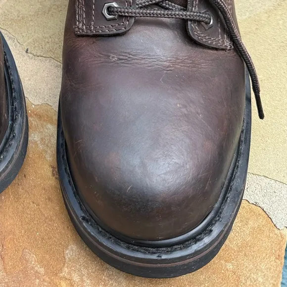 Timberland Pro Pit Boss 6” Work Boots Shoes Steel Toe 33034 Brown Size 9.5 M