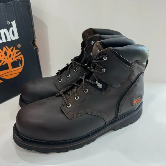 Timberland Pro PIT BOSS 6&quot; Steel Toe Safety Toe Mens Work Boots