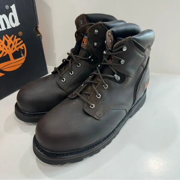 Timberland Pro PIT BOSS 6&quot; Steel Toe Safety Toe Mens Work Boots