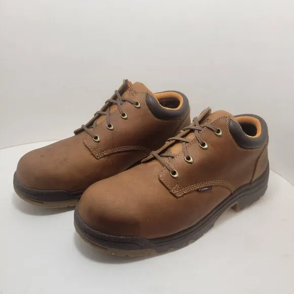 Timberland Pro Powerfit Men's Size 11 M Brown Leather Steel Toe Boots F2413-05