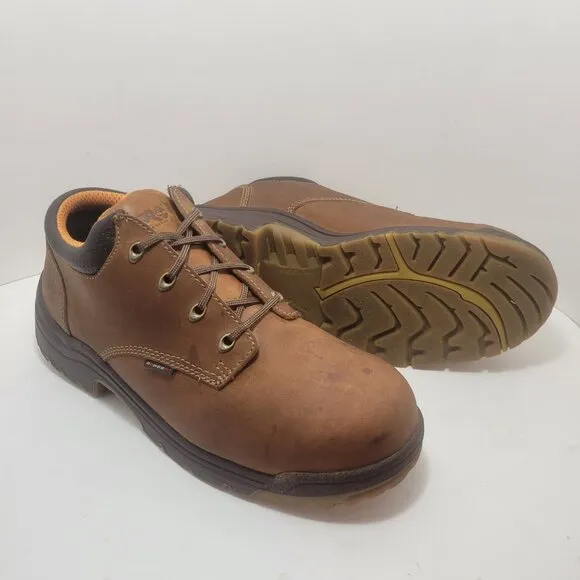 Timberland Pro Powerfit Men's Size 11 M Brown Leather Steel Toe Boots F2413-05