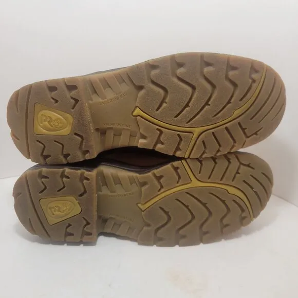 Timberland Pro Powerfit Men's Size 11 M Brown Leather Steel Toe Boots F2413-05