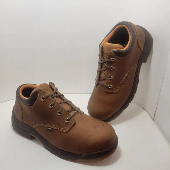 Timberland Pro Powerfit Men's Size 11 M Brown Leather Steel Toe Boots F2413-05